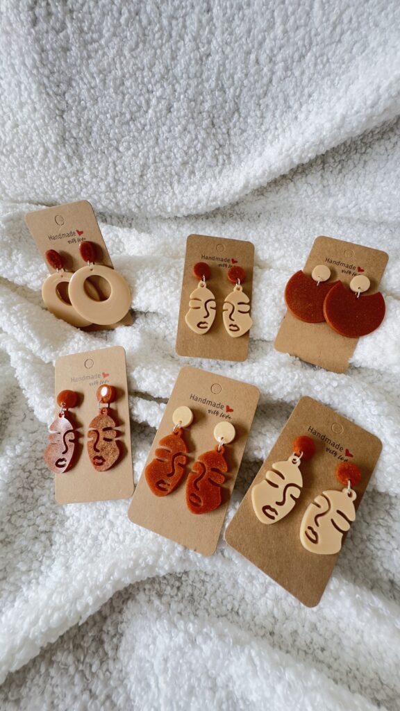 Boucles d'oreilles collection caramel